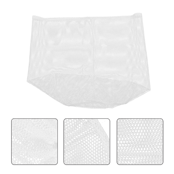 MERRYHAPY Laundry Bag Set, White Mesh Drawstring Bags for Home Use, and Convenient