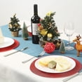 thumbnail image 2 of Manteles Individuales De Plástico,Juego De 6 Manteles Individuales Trenzados Redondos,Polipropileno, Lavables, Resistentes Al Calor, para La Cocina, Mesa De Comedor, Fiestas, Bodas, 2 of 5
