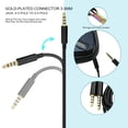 thumbnail image 3 of Cable de extensión de audio de repuesto de 3,5 mm Sunnimix para Astro A10 A40 A50 A30 Negro 6.5 pies, 3 of 6