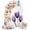 Purple, variant on Red Christmas Snowman Arch Backdrop Cover 6.6x3.3 Ft, Spandex Wedding Arch Stand Cover, Winter Xmas Tree Snowflakes Winter Round Top Stretch Fitted Background Covers for Birthday Ceremony Party Decor