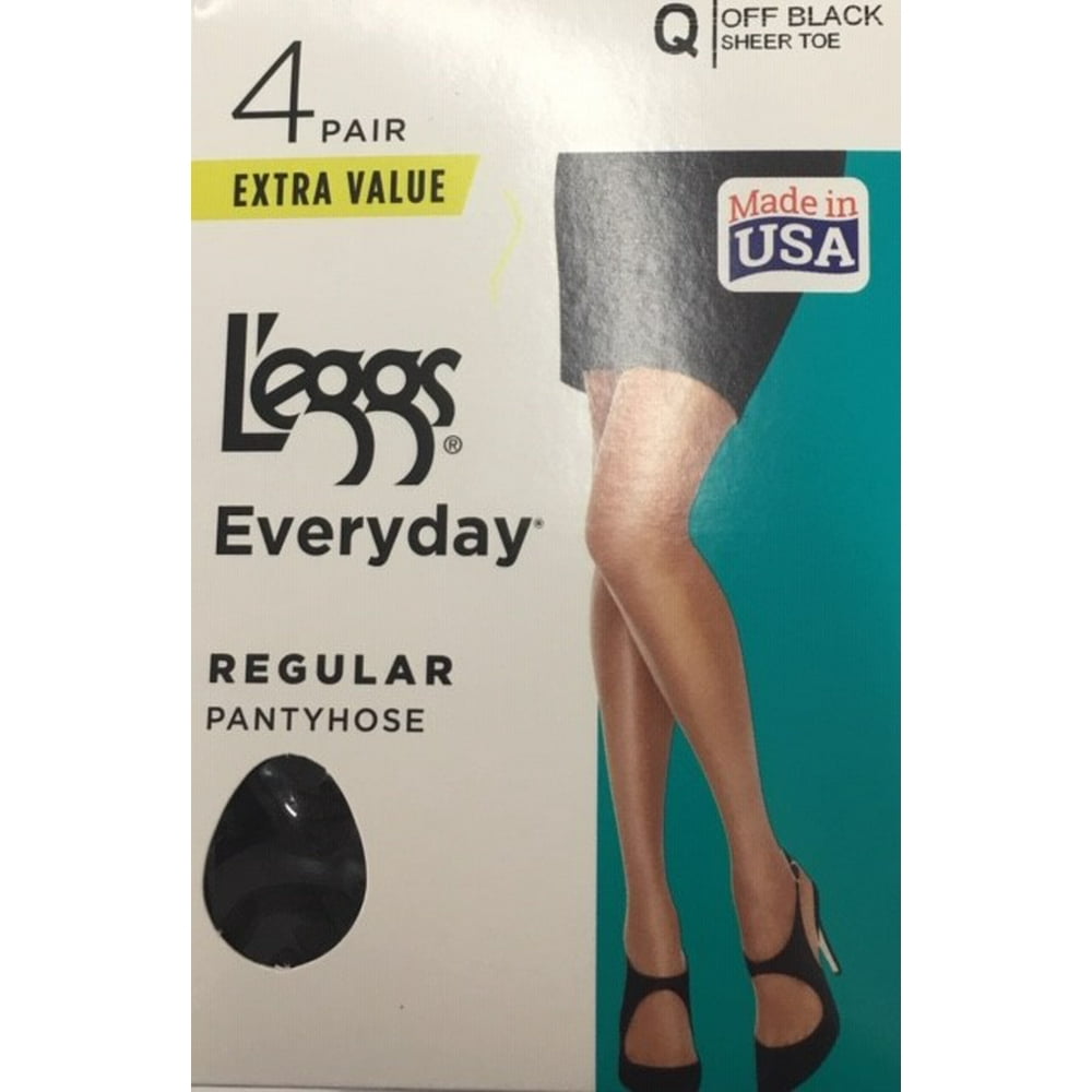 L'eggs Hanes L'eggs Women's Everyday Regular Pantyhose, 4 Pair