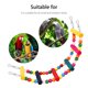 thumbnail image 3 of Accesorios para jaulas de pájaros, plataforma colorida para soporte de percha para pájaros, hamaca con escaleras para loros y pájaros pequeños, 3 of 6