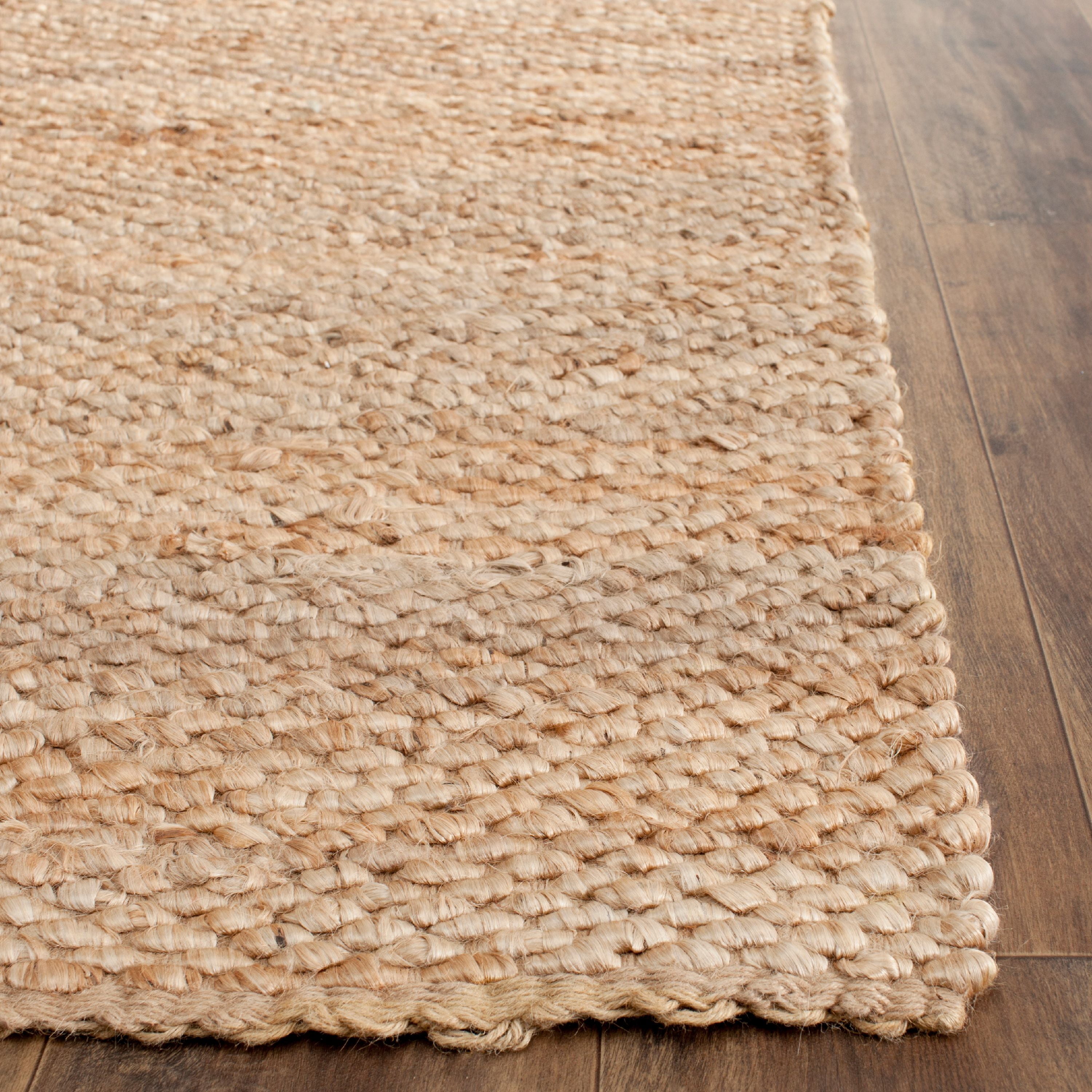 SAFAVIEH Natural Fiber Bryon Braided Jute Runner Rug, Natural, 2'6" x 14'