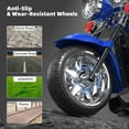 thumbnail image 4 of XJD Kids Electric Motorcycle, 6V Battery Powered Ride on Chopper Motorcycle with Horn, Headlights, 3 Wheels Electric Motorcycle for Children, Blue, 4 of 10