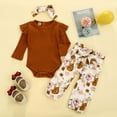thumbnail image 1 of LSLJS French Rib Cotton Long-Sleeved Romper Trousers Floral Pants Baby Suit, Baby Romper, 1 of 9