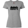 thumbnail image 3 of Inktastic Memphis city Skyline with Grunge Women's T-Shirt, 3 of 5