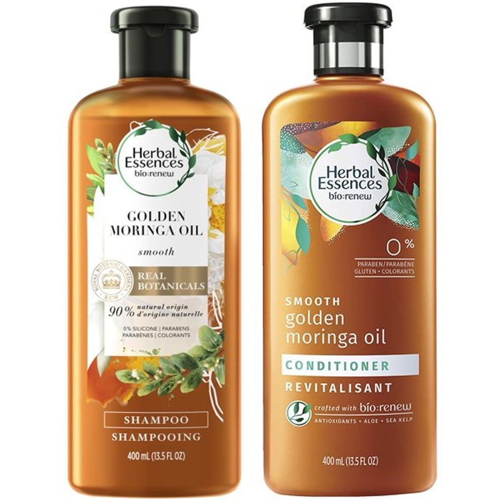 fusionere krog operatør Herbal Essences Bio:Renew Golden Moringa Oil Shampoo & Conditioner, 13.5 oz  - Walmart.com