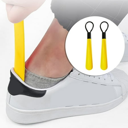 

2Pcs Lazy Shoe Helper Fits All Shoes Thread Tube Small Shoes Pull Belt Leather Wreath Hooks for Door Clear Suction Cup Shelf Storage Drawer Kitchen Sink Sewer Hook Stain Glass Window Hanging Small