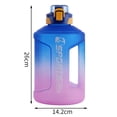 thumbnail image 3 of 2400ML Gym Fitness Bottle Drinkware Botella de agua fría para acampar Senderismo Correr JShteea El nuevo, 3 of 9