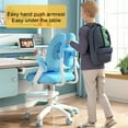 thumbnail image 2 of Lorelo Upgraded Children Desk Chair with 360 Degree Wheels, Height Depth Adjustable Kids Computer Chair, Cute Children Study Chair for Home, School and Library (Blue, Pink), 2 of 8