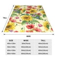 thumbnail image 2 of Yiaed Sunflower Cornflower Poppy Pattern Fleece Throw Blanket,Fleece Throw Blankets for Couch & Bed All Season Use -60"x50", 2 of 6