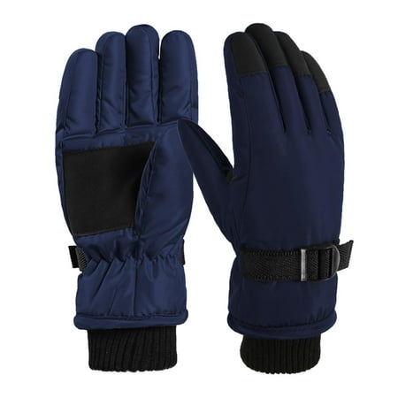 

Rbaofujie Gloves GiftsAmerican Trends Kids Waterproof Winter Gloves Warm Snow Gloves Boys Girls Ski Gloves Toddler Mittens WindproofBlue Winter Gloves