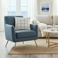 thumbnail image 4 of Michael Amini Newport Alta 16" Square Box Throw Pillow - Sky in Set of 2, 4 of 6