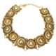 thumbnail image 5 of Collar de mujer Qarigey 2piezas Dorado Gargantilla Vintage de Metal, 5 of 6