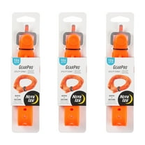 Nite Ize GearPro Utility Strap - Durable All-Purpose Utility Strap with Aluminum Buckle - Rubber Strap for Securing Equipment & Gear - UV-Resistant & Stretchy Strap - 12", Bright Orange (3 Pack)