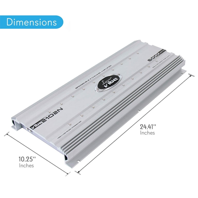 カーオーディオ Lanzar VIBE 261 2ch MAX2400W Lanzar Vibe 6000 Watt 2 Channel Bridgeable Full Car Stereo Mosfet
