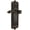 Timeless Bronze, variant on Grandeur 815158 Windsor Solid Brass Rose Right Handed Privacy Door Lever Set - Grey