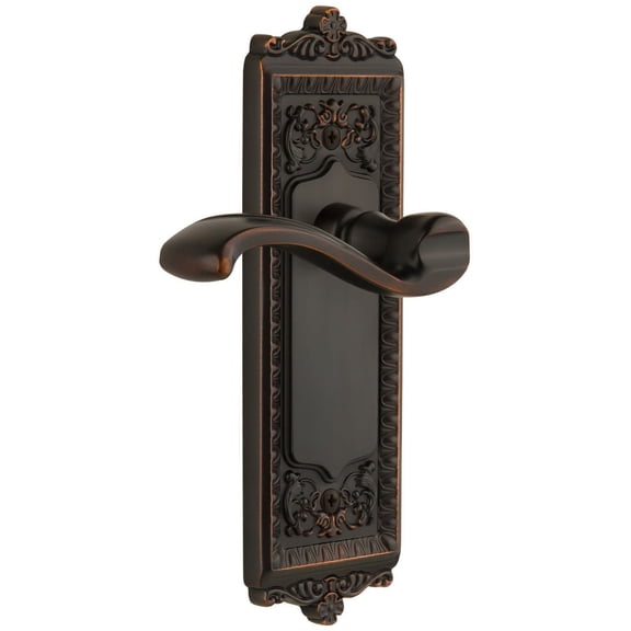 Grandeur Winprt_Sd_Na_Lh Windsor Solid Brass Rose Left Handed Single Dummy Door Lever -