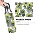 thumbnail image 4 of Yayeee 20oz Insulated Water Bottle Double Wall Stainless Steel with Flip Straw Lid, Gray Floral, 4 of 7