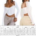 thumbnail image 2 of Top Corto Con Tirantes Camisa deportiva delgada para mujer Traje de calle sin espalda con ombligo expuesto (Blanco S) Ygjytge para Mujer Blanco T XXL, 2 of 7
