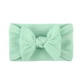 thumbnail image 6 of Large Bow Headwrap Children'S Headdress Toddler Baby Boys Girls Nylon Stretch Solid Bow Hairband Headwear Headband Elastics Hair Accessories 18 Pack, 6 of 9