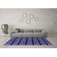 thumbnail image 3 of Ahgly Company Machine Washable Indoor Rectangle Abstract Blue Modern Area Rugs, 8' x 12', 3 of 4