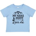 thumbnail image 3 of Inktastic Nana and Poppy Girls Granddaughter Hearts Girls Baby T-Shirt, 3 of 5