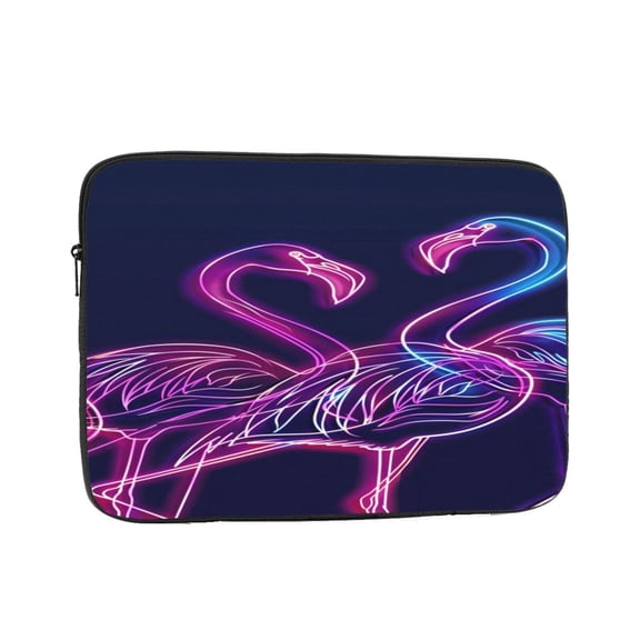 Laptop Sleeve Bag Compatible For iPad MacBook Air Pro Tablet Computer PC notebook Protective Fit in 10/12/13/14/15/16/17 inch Size Neon Flamingo (31)