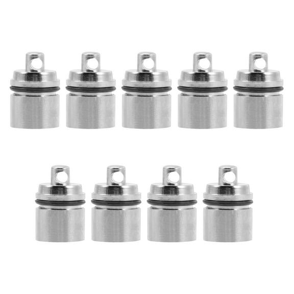 9pcs Small Flashlight Keychain Set Battery-Powered Portable Mini LED Flashlight Pendant for Everyday Use