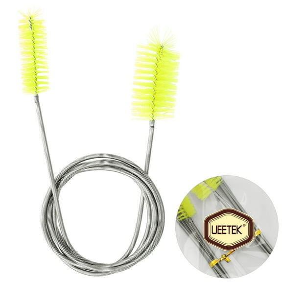 REOFLYUP Aquarium Hose Cleaning Brush Stainless Steel 1Set 61.0 x 1.2 x 1.