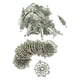 thumbnail image 1 of de de , 120 colgantes de plata con plumas, 34 , de conector para joyas para colgantes de collar, 1 of 9