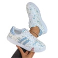 thumbnail image 4 of KEVCHE Womens Floral Flat Lightweight Breathable Casual Training Shoes, Mesh Athletic Sneakers for Walking Gym Running, Comfortable Lace-Up Sport Footwear with Cushioned Insole, 4 of 8