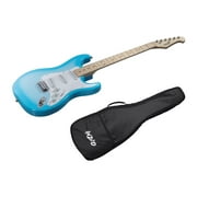 Monoprice Indio Cali Classic Electric Guitar - Blue Burst, With Gig Bag