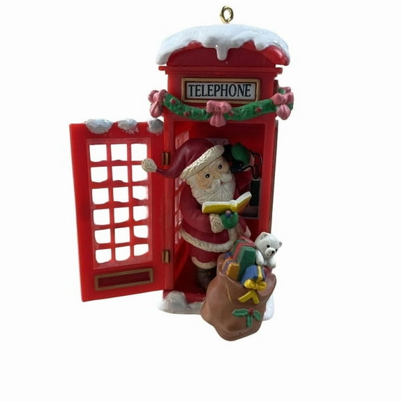 1994 Santa...Phone Home Enesco Christmas Tree Ornament 582166
