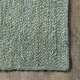 thumbnail image 2 of nuLOOM Rigo Hand Woven Farmhouse Jute Area Rug, 3' x 5', Green, 2 of 14