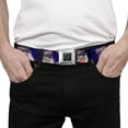 thumbnail image 3 of Buckle-Down Belt, Seatbelt Buckle Belt, Hungry Cat In Space Purples, Youth 22 to 32 Inches, 3 of 9
