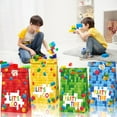 thumbnail image 4 of LANZOELIFE 12 Pack Building Blocks Goodie Candy Treat Bags, Color Bricks Theme Building Block Party Supplies, Great for Gifts,Birthday, Party Favor 8.66x4.72x3.15 inches, 4 of 7