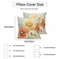 thumbnail image 3 of Waterproof Throw Pillow Covers Set of 2, 24x24 Inch Retro Spring Floral Decorative Pillowcases Outdoor Pillow Slip Cushion Covers Set for Couch Tent Watercolor Summer Flower Farmhouse, 3 of 7