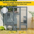 thumbnail image 3 of Akaber Large Outdoor Cat Enclosures with 7 Platforms & 2 Resting Rooms, Fir Wood Catio House with Waterproof UV Protection Roof, Indoor Outdoor Cat Furniture, 3 of 7
