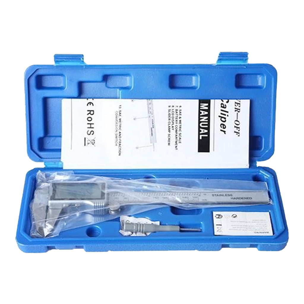 Digital Calipers LCD Screen Display 0-150mm 0-6" Electronic Measuring Tool Suitable for Jewelry Measurement 3D-Printing