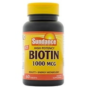 6 Pack - Sundance Vitamins Biotin 1000 mcg Softgels, 60 ea