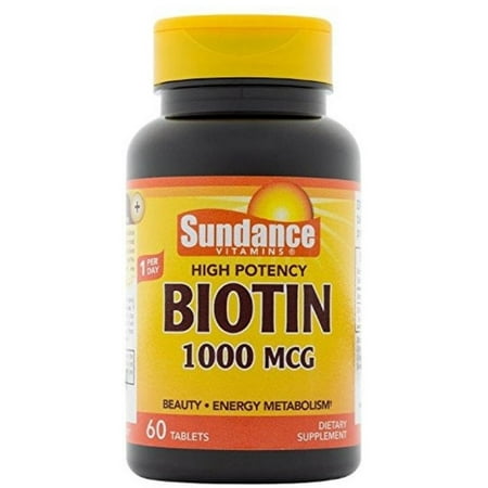 3 Pack - Sundance Vitamins Biotin 1000 mcg Softgels, 60 ea