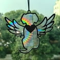 thumbnail image 5 of RuiJiao Dog Moon Suncatcher, Angel Memorial Statue - Stained Glass Window Hanging, Pet Sympathy Gift, 5 of 7