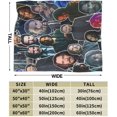 thumbnail image 3 of Keanu Actor Reeves Throw Blanket Flannel Blanket Warm Soft Microfiber Blanket for Living Room Couch Sofa Bedroom Decor Gifts 50"x40", 3 of 5