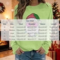 thumbnail image 3 of Juebong Holiday Funny Graphic Tops for Women Family Christmas Tree Santa Lights Print Pullover Crewneck Long Sleeve Shirts Lightweight Matching Sweatshirt, 3 of 5