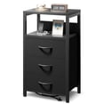thumbnail image 1 of Mesa de Noche Lazzanto con Puertos USB-C y Enchufes CA Negra, 1 of 8