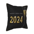thumbnail image 2 of Bingfone Decorative Pillow Covers 16"X16" Happy New Year 2024 (2) Couch Pillow Cases Modern Farmhouse Covers For Couch Sofa Bed, 2 of 9