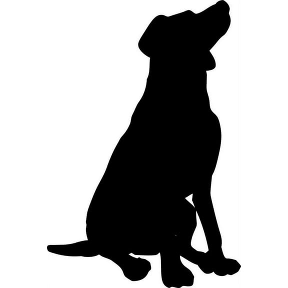 Custom Designs Sitting Dog 10x20"