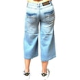 thumbnail image 3 of Judy Blue Women's Blue Flare Capri, 3 of 5