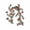 Orange, variant on Weloille Artificial Iron Wire Rose Vine 1 Piece, Realistic Faux Flower Garland, Flexible Bendable Decorative Floral Vine for Ceiling Pipe Wrapping Party Home Decor